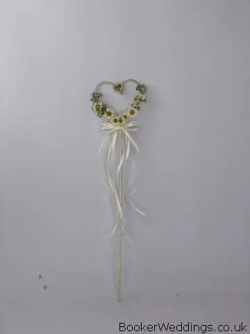 Flower Girl Heart and Daisy Wand