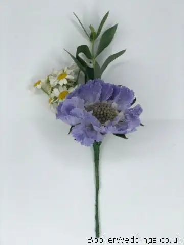 Scabiosa and Tanacetum Buttonhole