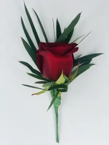 Winter Wedding Simple Groomsman Buttonhole