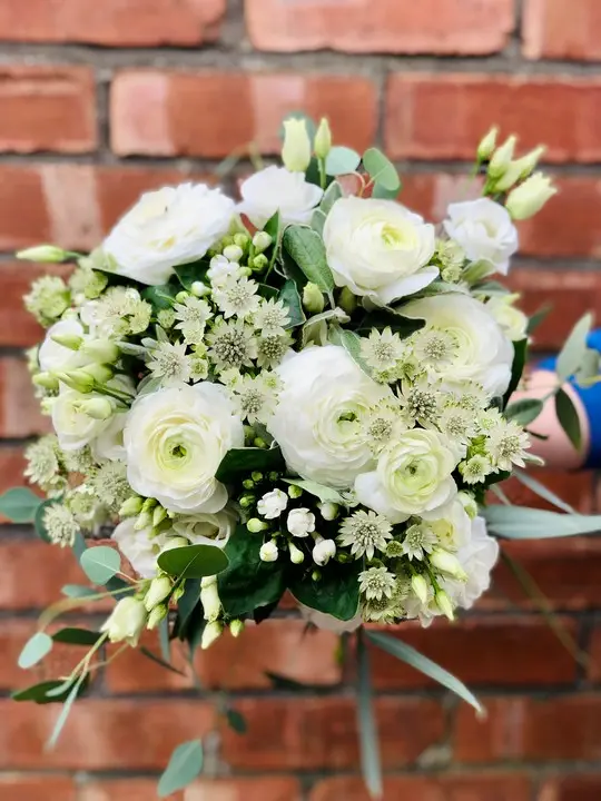Delicate Spring Bridal Bouquet with Ranunculus