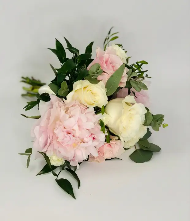 Pink and Cream Wedding Flowers