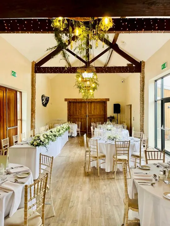 Wedding Set Up at Yew Tree Barn