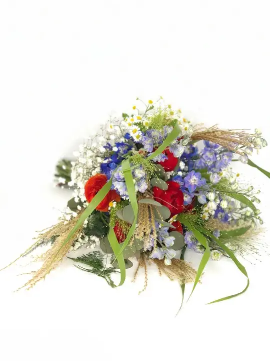 Wild and Natural Bridal Bouquet with British Flowers