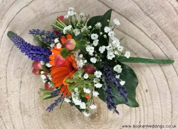 Groom Fancy Buttonhole for Rustic Wedding