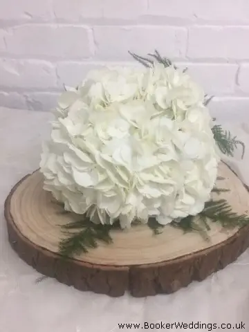 Bridesmaid Hand Tied Bouquet in White