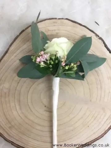 Flower Girl Wand with White Ribbon Handle