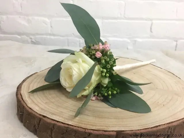 Flower Girl White Rose Wand