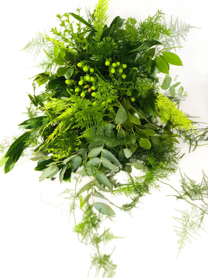 Bride Bouquet of Lush Green Foliage