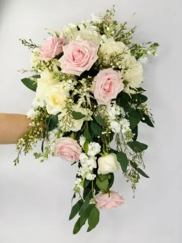 Bride Shower Bouquet in Pink and White