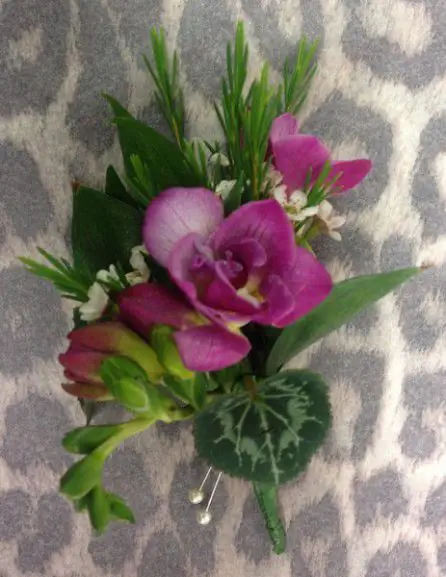 Cerise Pink Freesia Corsage