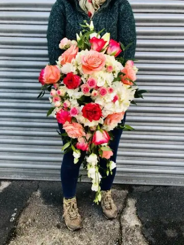 Coral and Orange Bright Shower Bouquet
