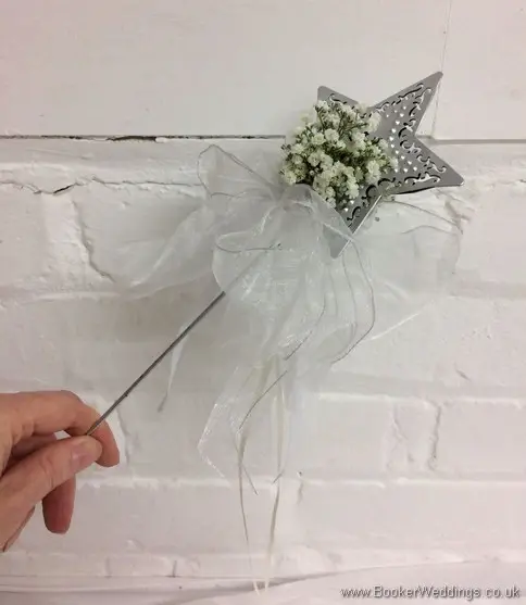 Flowergirl Star Wand with Gypsophila