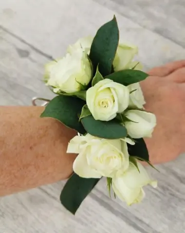 Mother Of Bride Rose and Eucalyptus Wrist Corsage