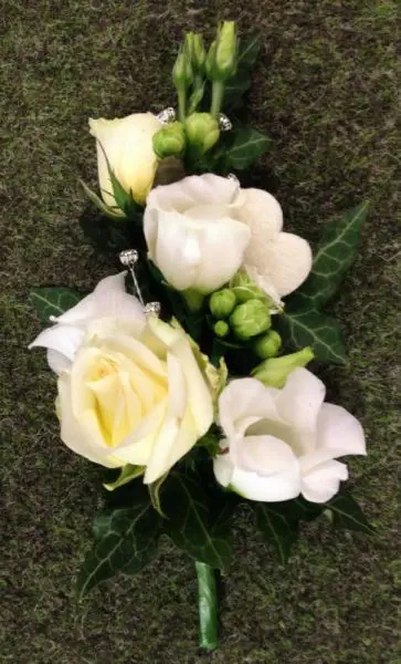 Spray Rose and Lissianthus Corsage