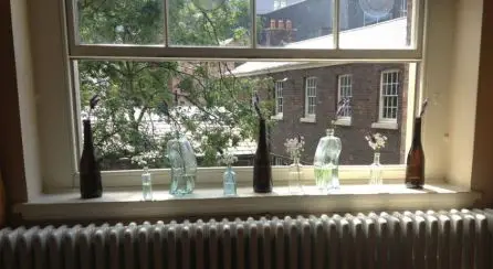 Old Bottles Wedding Window Decoration