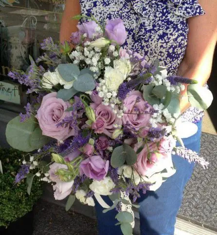 Purple Country Style Bride Bouquet