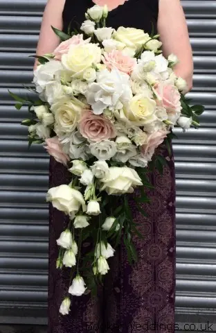 Bride Shower of Roses Lisi Spray Rose and Hydrangeas