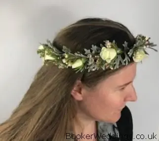 Flower Girl Flower Crown in White