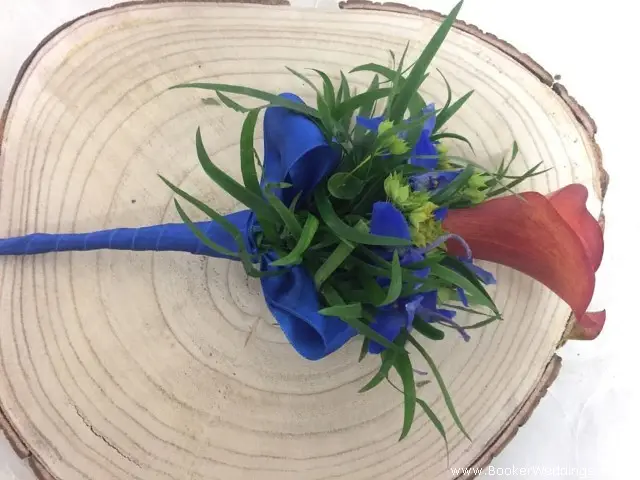 Flower Girl Wand in Orange and Blue