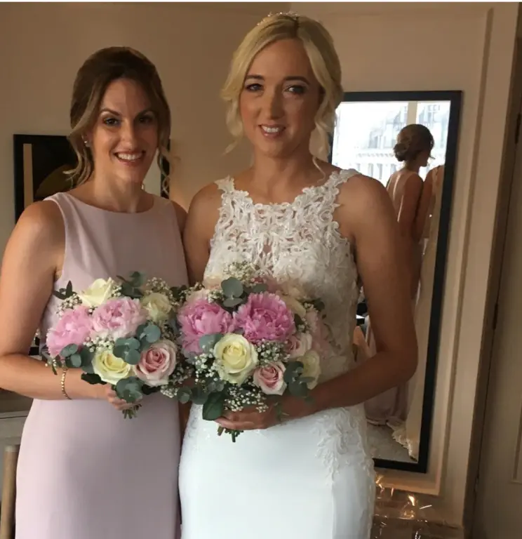 Beautiful Bride Rachel and her Bridesmaid