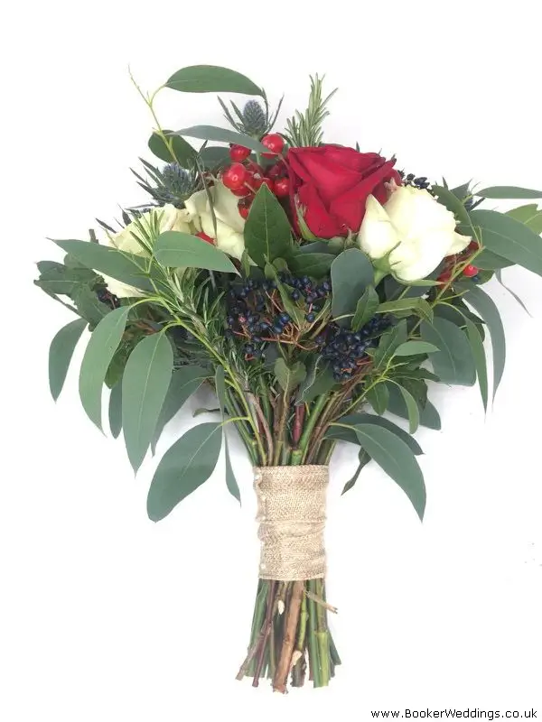 Hand Tied Wild Bouquet with Hessian Handle