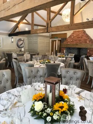 Table Flowers for Allerton Manor Wedding