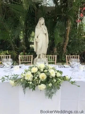 Top Table Arrangement at Palm House