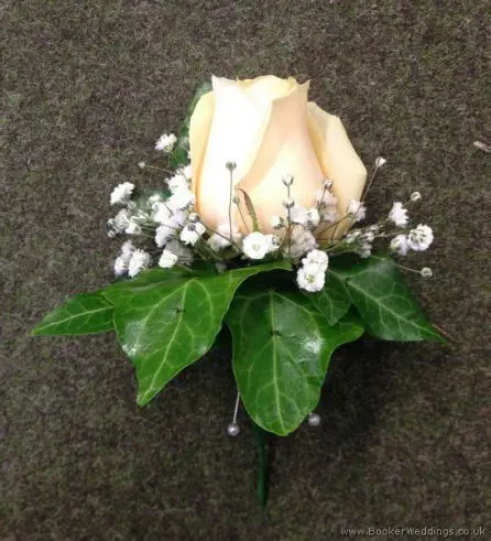 Peach Rose Buttonhole1