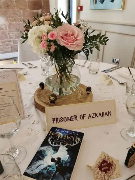 White Hydrangea and White Rose Vase at Wedding
