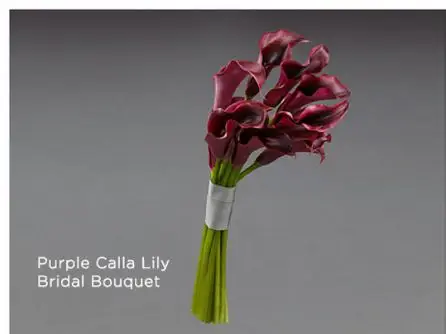 Modern Purple Calla Lilly Bridal Bouquet Vera Wang