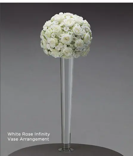 Romantic White Rose Vase Arrangement Vera Wang
