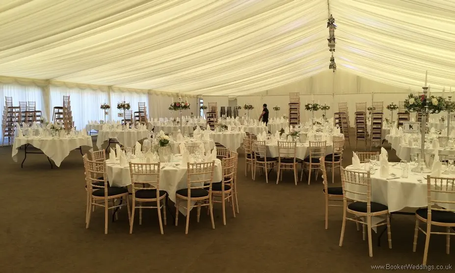 Tall Table arrangements at the Vets Ball at Thornton Manor