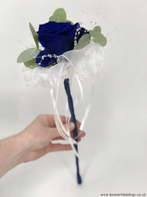 Flower Girl Blue Rose Wand