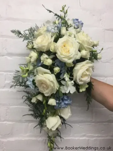 Bride Shower Bouquet Of Roses Orchids Spray Roses Hydrangea