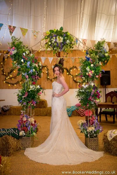 Wedding photo shoot at Wellbeing Farm, Bolton, featuring flowers from Booker Weddings, Liverpool Florists14